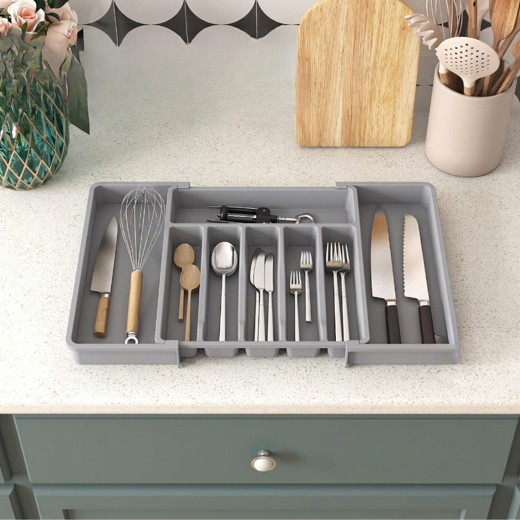 Organizador extensible para cubiertos